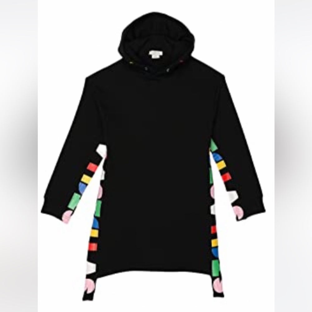 Stella McCartney black sweatshirt dress.
